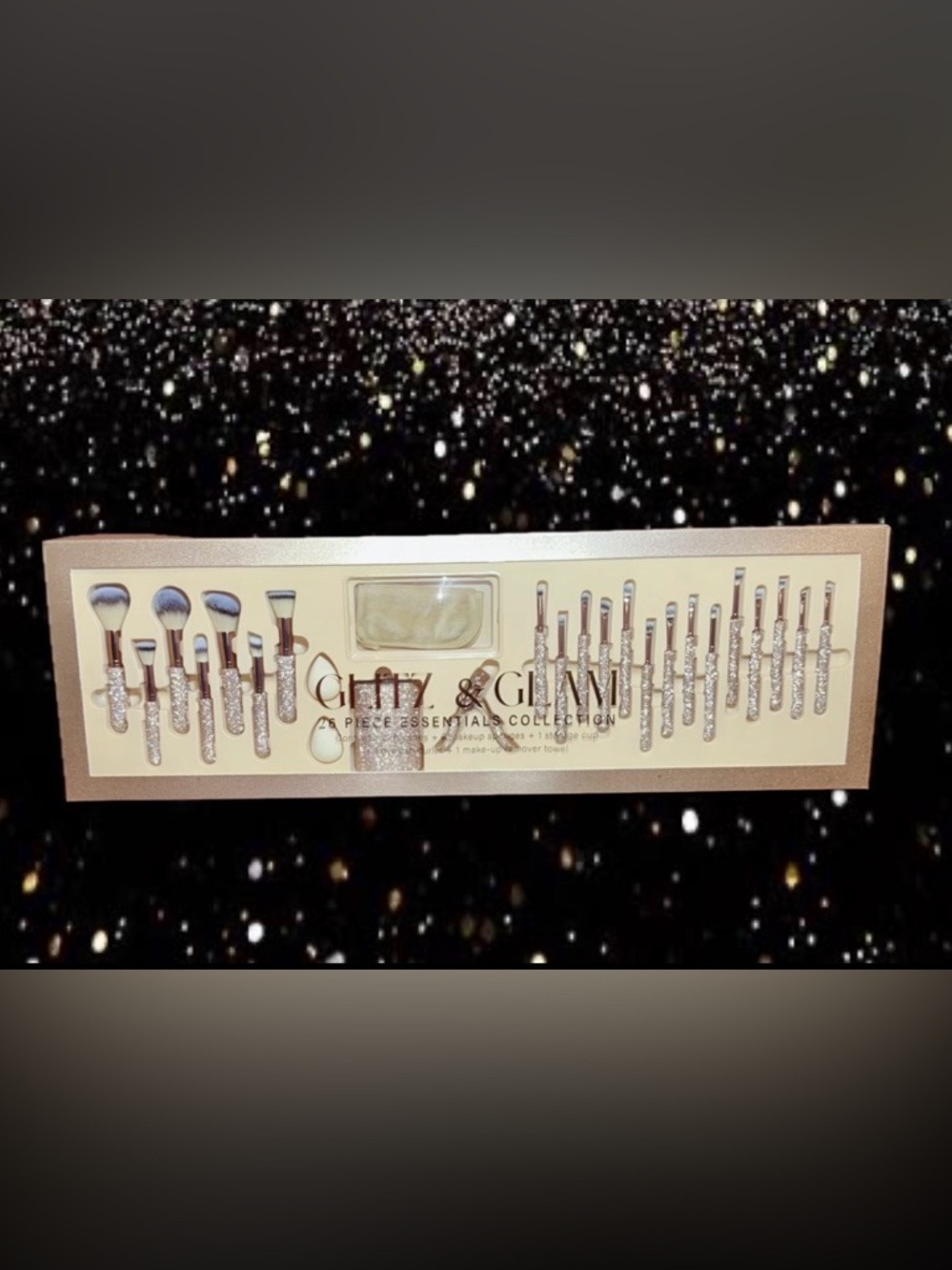 Glitz & Glam makeup brush set